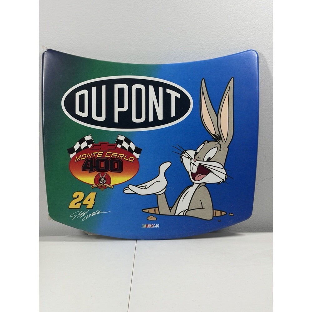 Nascar DuPont Monte Carlo 400 Bugs Bunny Replica Hood Jeff Gordon Wall Display